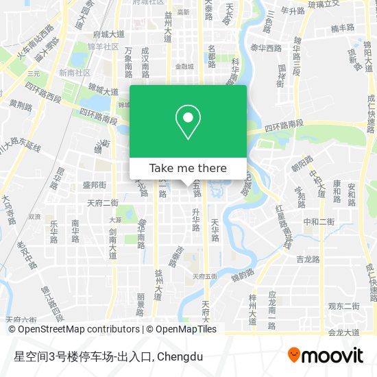 星空间3号楼停车场-出入口 map