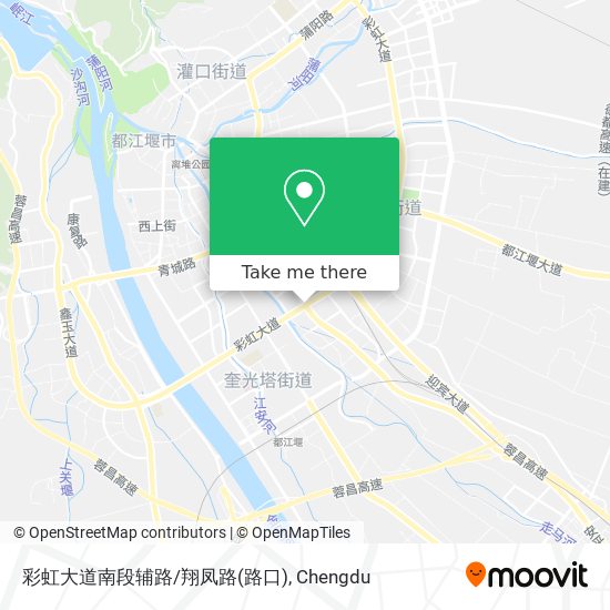 彩虹大道南段辅路/翔凤路(路口) map