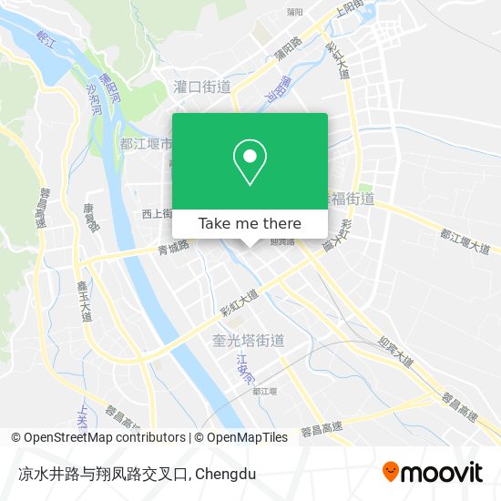 凉水井路与翔凤路交叉口 map