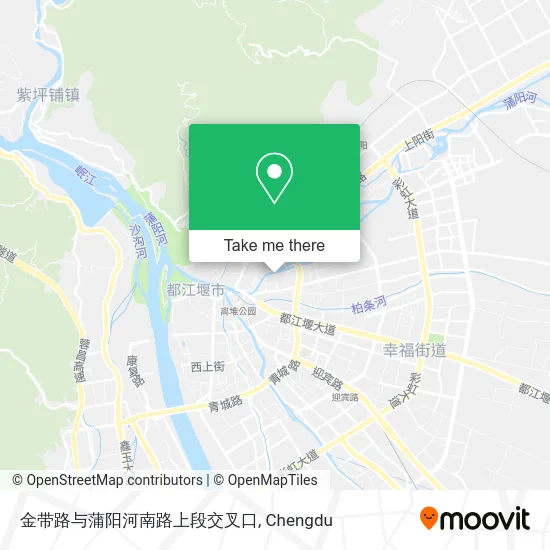 金带路与蒲阳河南路上段交叉口 map