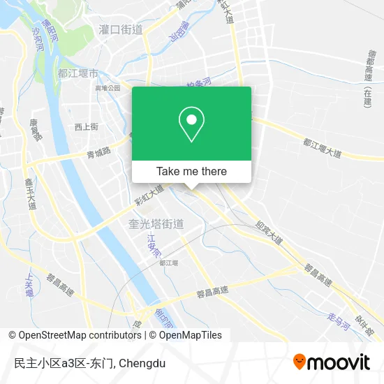 民主小区a3区-东门 map