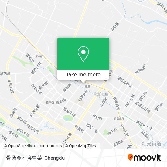 骨汤金不换冒菜 map