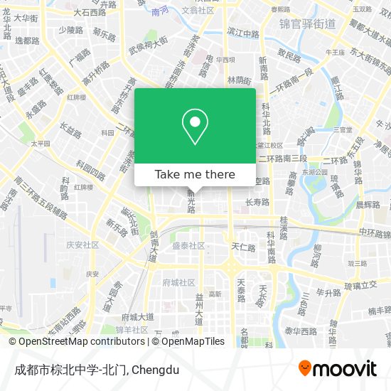 成都市棕北中学-北门 map