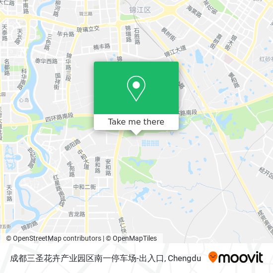成都三圣花卉产业园区南一停车场-出入口 map