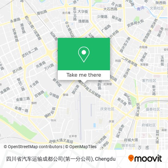 四川省汽车运输成都公司(第一分公司) map