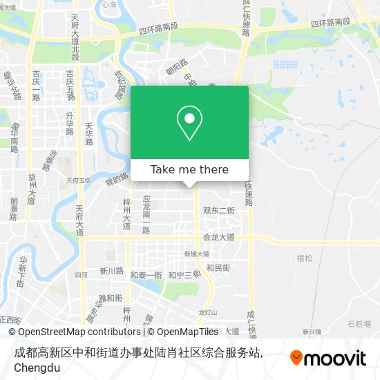 成都高新区中和街道办事处陆肖社区综合服务站 map