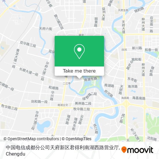 中国电信成都分公司天府新区君得利南湖西路营业厅 map