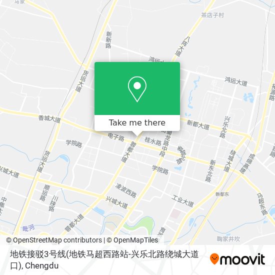 地铁接驳3号线(地铁马超西路站-兴乐北路绕城大道口) map