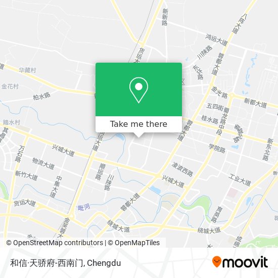 和信·天骄府-西南门 map