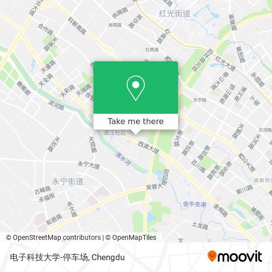 电子科技大学-停车场 map