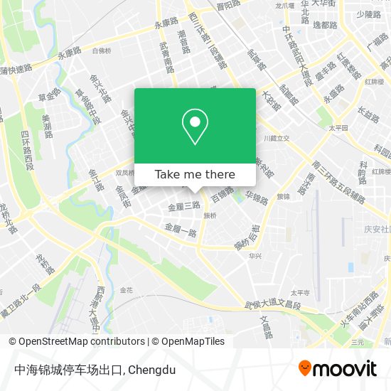 中海锦城停车场出口 map
