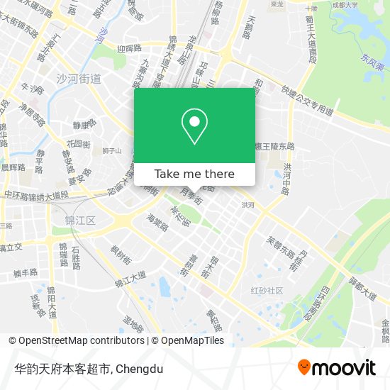 华韵天府本客超市 map