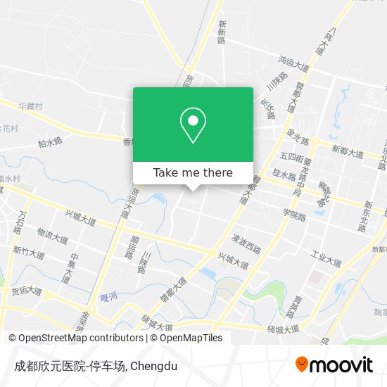成都欣元医院-停车场 map