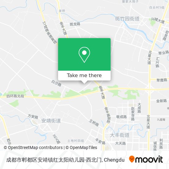 成都市郫都区安靖镇红太阳幼儿园-西北门 map