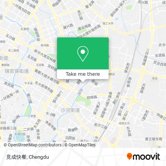 竟成快餐 map
