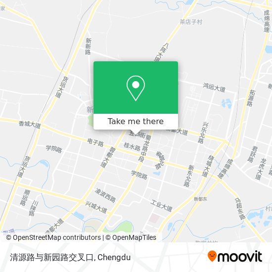 清源路与新园路交叉口 map