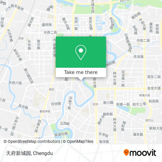 天府新城园 map