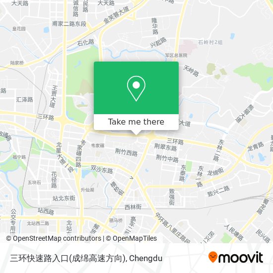 三环快速路入口(成绵高速方向) map