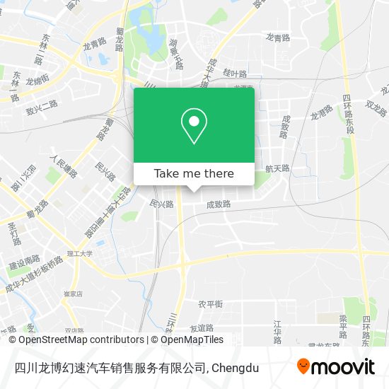 四川龙博幻速汽车销售服务有限公司 map