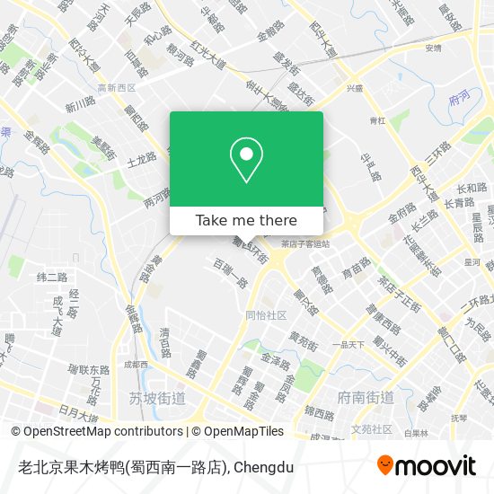 老北京果木烤鸭(蜀西南一路店) map