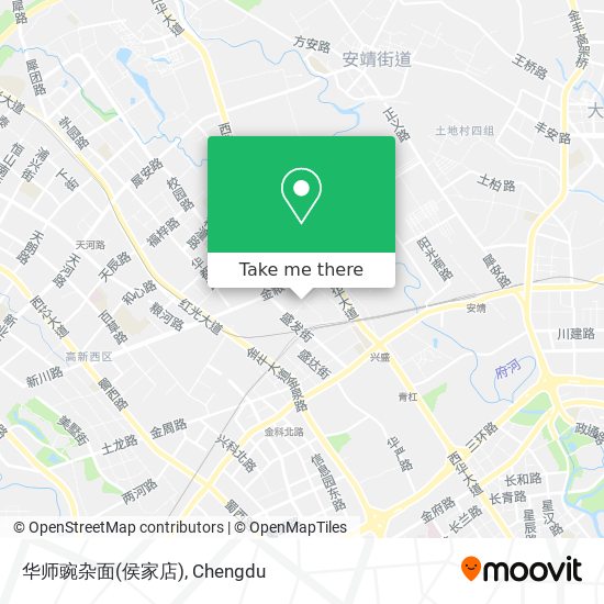华师豌杂面(侯家店) map
