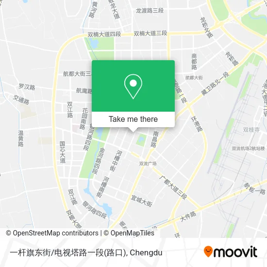 一杆旗东街/电视塔路一段(路口) map