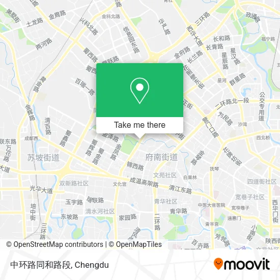 中环路同和路段 map