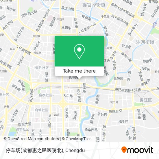 停车场(成都惠之民医院北) map