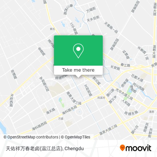 天佑祥万春老卤(温江总店) map