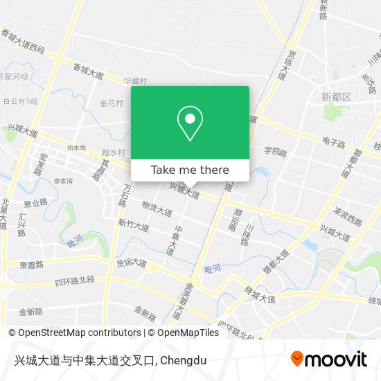 兴城大道与中集大道交叉口 map