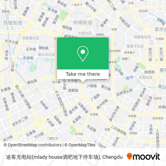 途客充电站(mlady house酒吧地下停车场) map