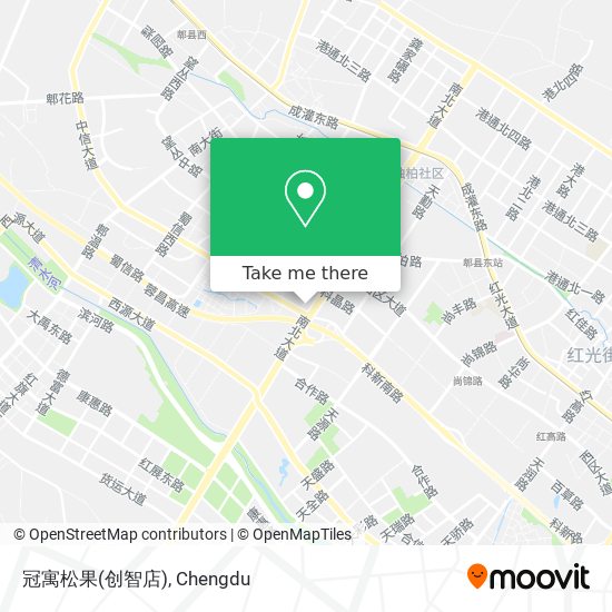 冠寓松果(创智店) map