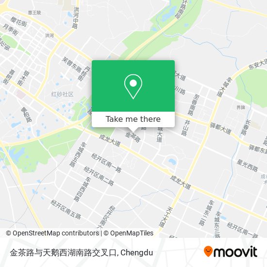 金茶路与天鹅西湖南路交叉口 map