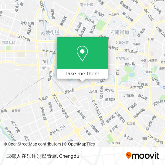 成都人在乐途别墅青旅 map
