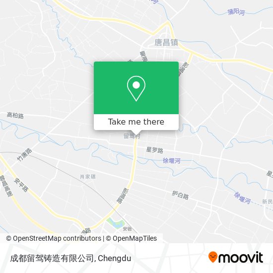 成都留驾铸造有限公司 map