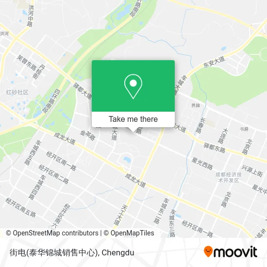 街电(泰华锦城销售中心) map