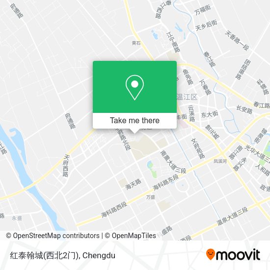红泰翰城(西北2门) map