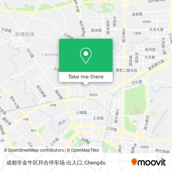 成都市金牛区邦合停车场-出入口 map