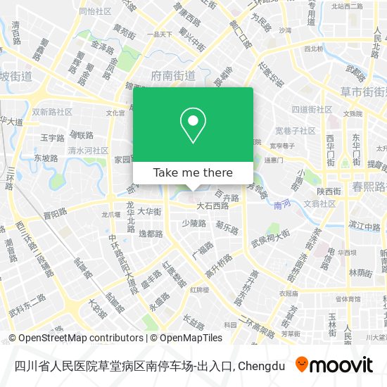 四川省人民医院草堂病区南停车场-出入口 map