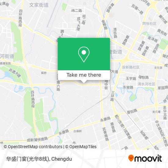 华盛门窗(光华8线) map