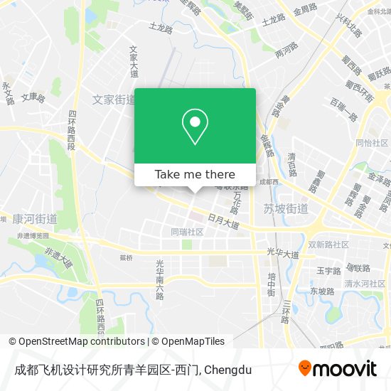 成都飞机设计研究所青羊园区-西门 map