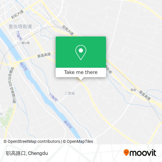 职高路口 map