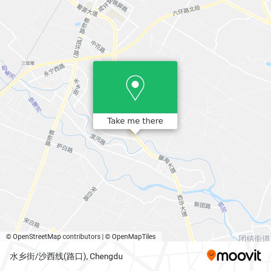 水乡街/沙西线(路口) map