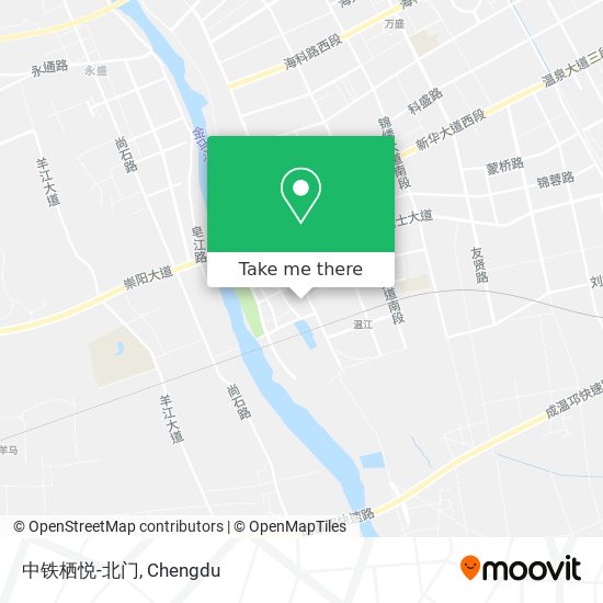 中铁栖悦-北门 map