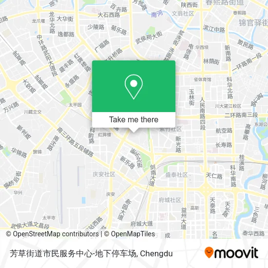 芳草街道市民服务中心-地下停车场 map