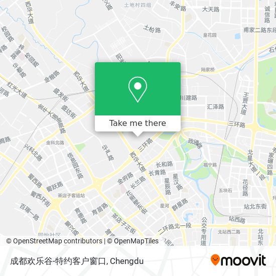 成都欢乐谷-特约客户窗口 map
