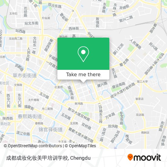 成都成妆化妆美甲培训学校 map
