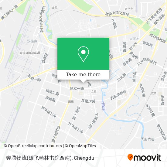 奔腾物流(雄飞翰林书院西南) map