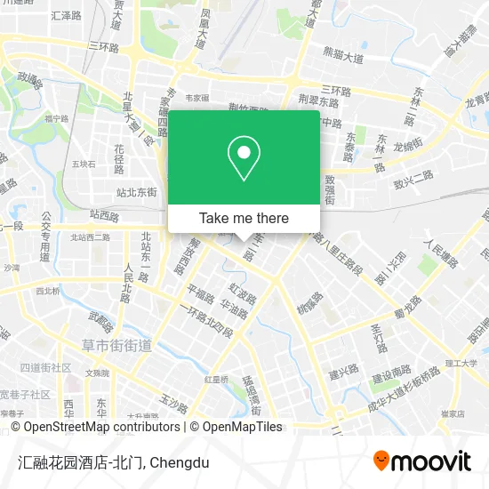汇融花园酒店-北门 map