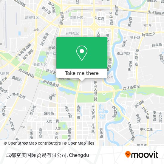 成都空美国际贸易有限公司 map
